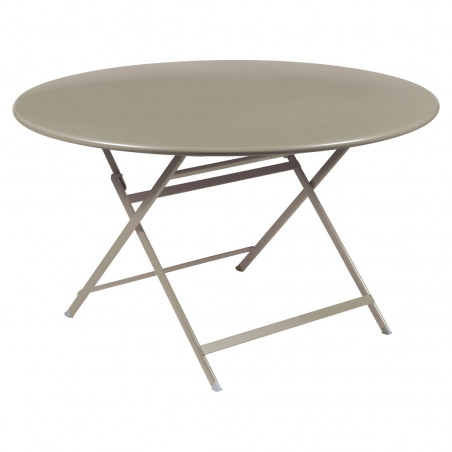 Table de jardin ronde pliante, table caractere fermob, table acier ronde