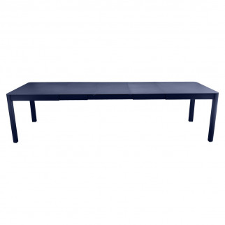 Table extensible 14 personnes, table ribambelle Fermob, 3 rallonges