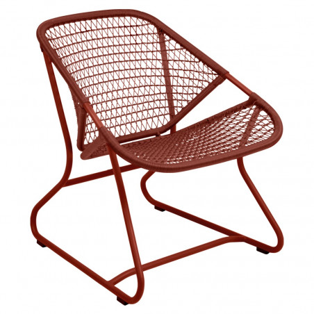 Fauteuil sixties Fermob, chaise de jardin vintage, mobilier fermob