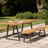 table en bois de teck pour jardin