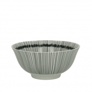Bol rayé en porcelaine...