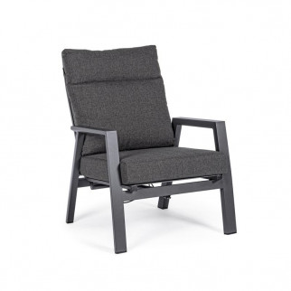 Fauteuil de jardin avec repose pieds - Kledi