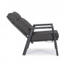 Fauteuil de jardin avec repose pieds - Kledi