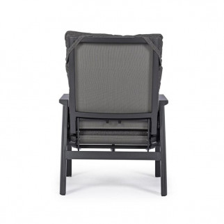 Fauteuil de jardin avec repose pieds - Kledi