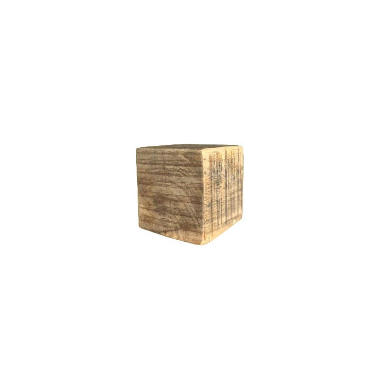 bloc bloxx cube en bois de manguier décoratif