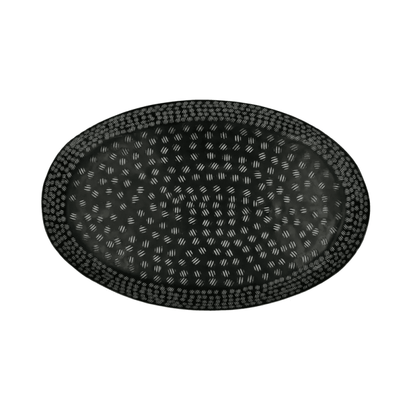 plateau noir aluminium