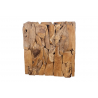 Pot haut en teck rectangulaire
