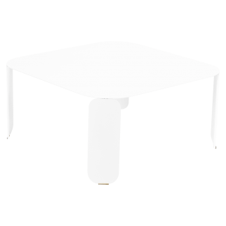 Table d’appoint Bebop en acier - Blanc Coton