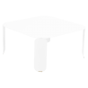 Table d’appoint Bebop en acier - Blanc Coton