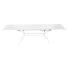 Table acier ROMANE – 2m/3m x 1m - Blanc Coton