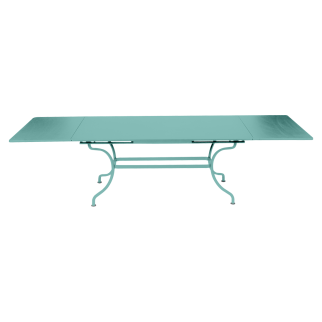 Table acier ROMANE – 2m/3m x 1m - Bleu Lagune