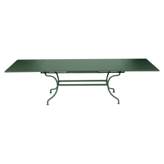 Table acier ROMANE – 2m/3m x 1m - Vert Cèdre