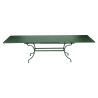 Table acier ROMANE – 2m/3m x 1m - Vert Cèdre