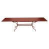 Table acier ROMANE – 2m/3m x 1m - Ocre Rouge