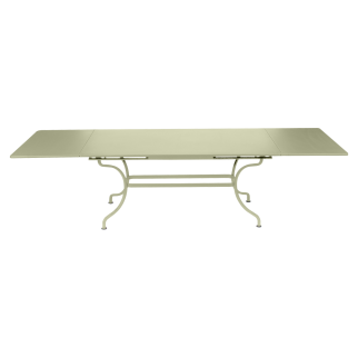 Table acier ROMANE – 2m/3m x 1m - Vert Tilleul