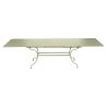 Table acier ROMANE – 2m/3m x 1m - Vert Tilleul