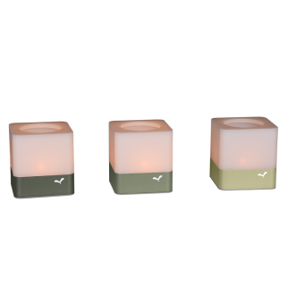 Lot de 3 photophores CUUB –...