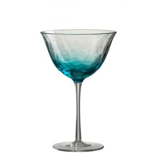 Verre à cocktail bleu