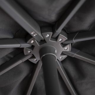 Parasol déporté taupe