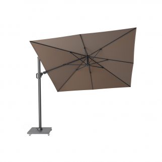 Parasol déporté taupe