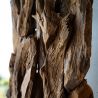 Sculpture racine en teck sur pied H 200 cm