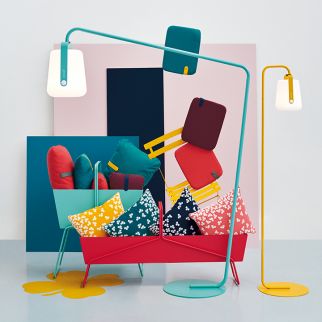 pied lampe fermob miel