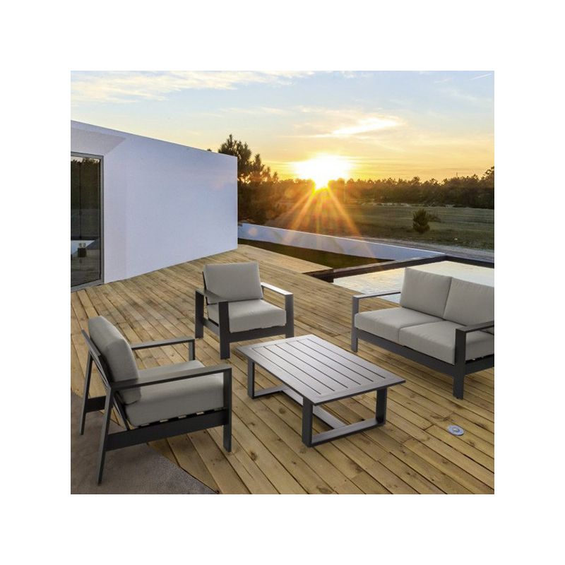 Salon De Jardin Atlantic De Bizzotto 4 Places Aluminium Arbonie