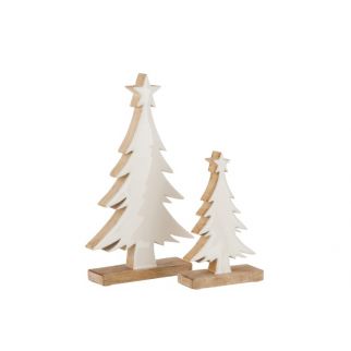 Sapin de noel bois - L18 X H31 cm
