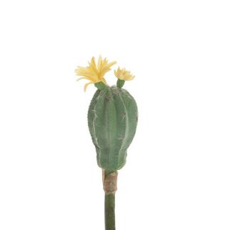 Cactus artificiel fleuri, hauteur 23 cm