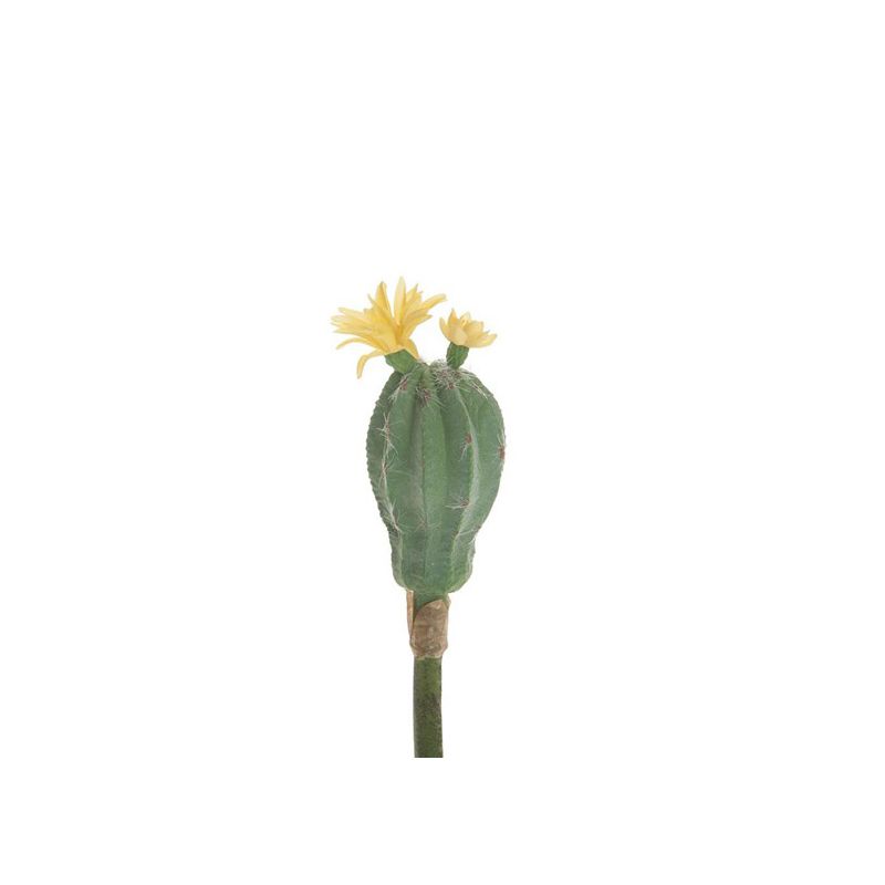 Cactus artificiel fleuri, hauteur 23 cm