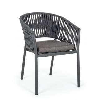 fauteuil de jardin en corde tressée