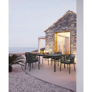 fauteuil de jardin en corde tressée