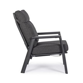 Fauteuil inclinable  gris anthracite bizzotto