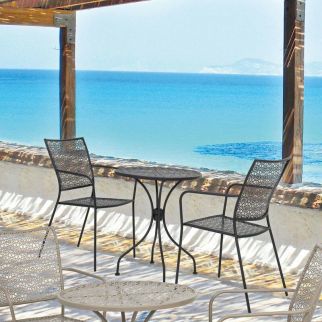 Fauteuil JODIE – métal – gris...
