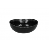 assiette creuse en grès noir pomax