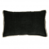 coussin noir en coton 50 cm pomax