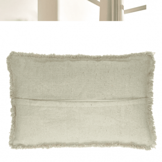 coussin noir en coton pomax détail