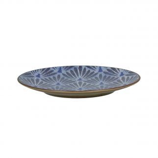 assiette lili rose bleu pomax