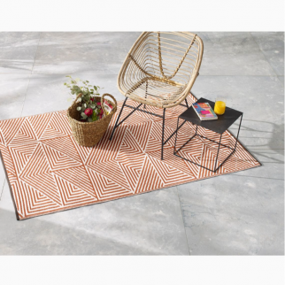 Tapis exterieur orange