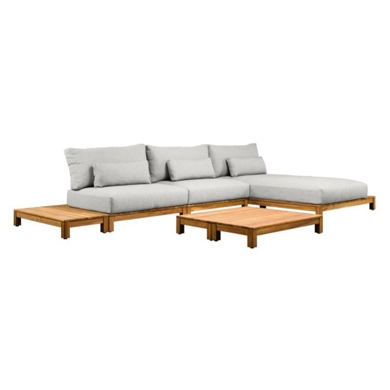 Salon De Jardin Avec Meridienne Salon De Jardin Confortable En Teck
