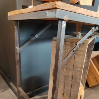 table pliante bois et metal