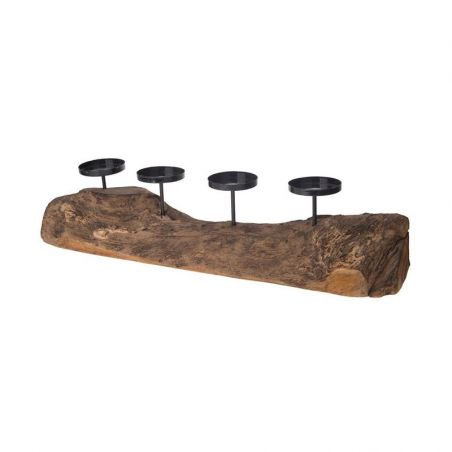 bougeoir bois teck 4 bougies bougeoir bois teck 4 bougies