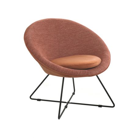 fauteuil garbo pomax rose