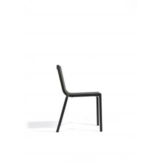 Salon de jardin table verre + 6 chaises aluminium