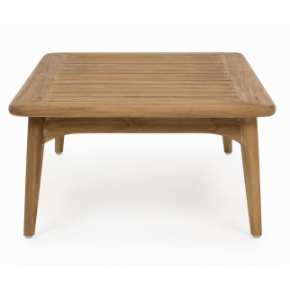 table basse rectangulaire, table basse en teck, petite table en bois