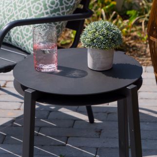 Table d’appoint ronde aluminium...