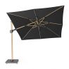 parasol déporté 3x3 noir