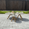 Table basse en bois Ø60 cm - Lagos