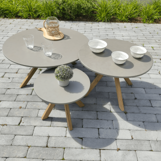 Table basse en bois Ø40 cm - Lagos