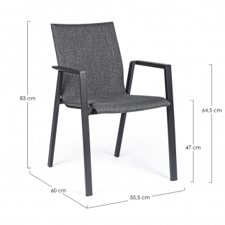 chaise jardin tissu